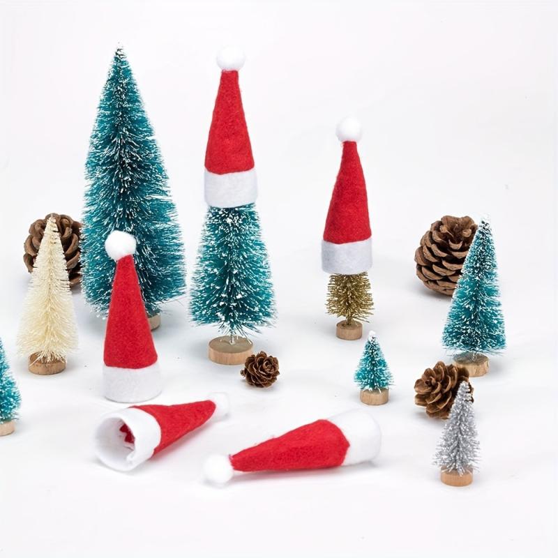 Mini Santa Hats Christmas Lollipop Hat Crafts for Decorations