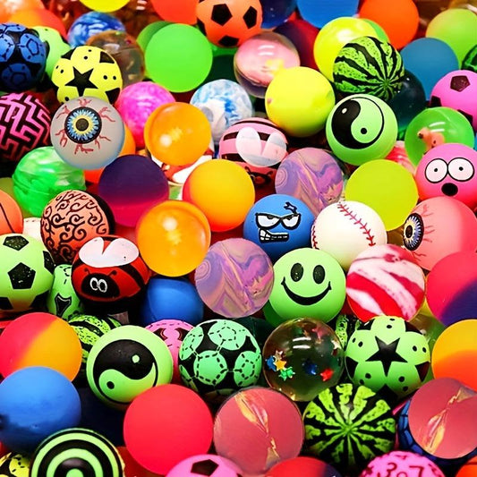 15pcs 32mm Bouncy Balls for Kids Birthday Parties, Bag Fillers, Cat Toys