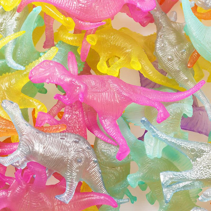 16pcs Mini Luminous Dinosaurs Glow In The Dark Dino Toys