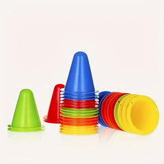 10pcs Roller Skating Obstacle Football Training Bucket Random