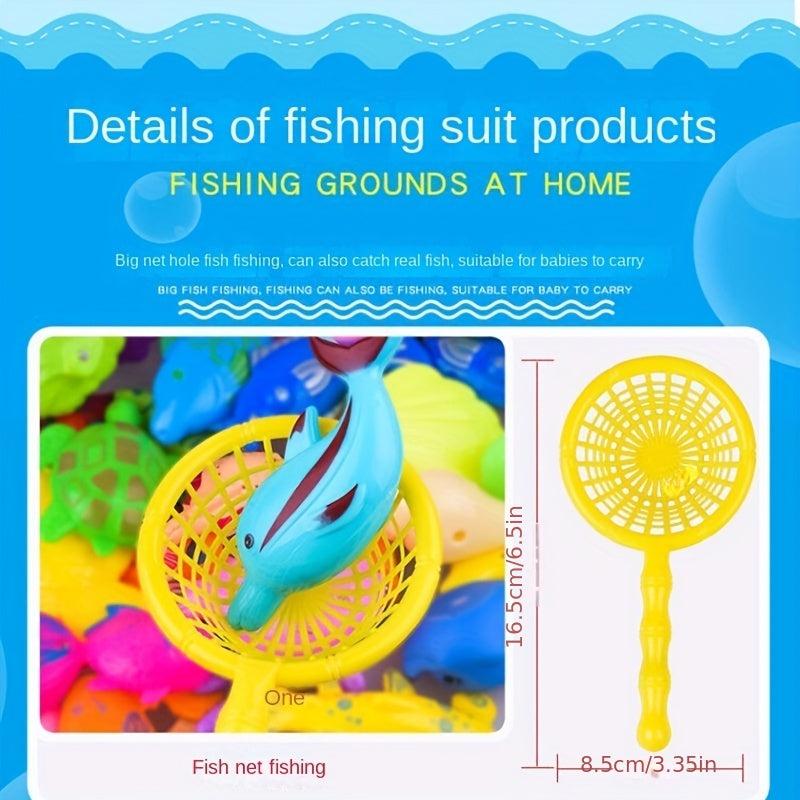 Kids Fishing Toy Pool Set Baby Magnetic Fishing Water Baby Summer Family