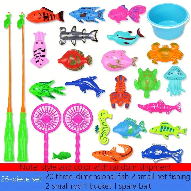 Kids Fishing Toy Pool Set Baby Magnetic Fishing Water Baby Summer Family