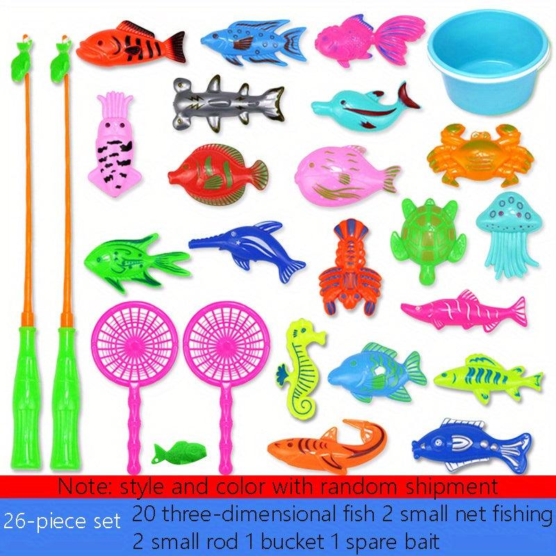 Kids Fishing Toy Pool Set Baby Magnetic Fishing Water Baby Summer Family