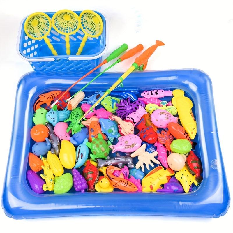 Kids Fishing Toy Pool Set Baby Magnetic Fishing Water Baby Summer Family