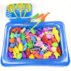 Kids Fishing Toy Pool Set Baby Magnetic Fishing Water Baby Summer Family