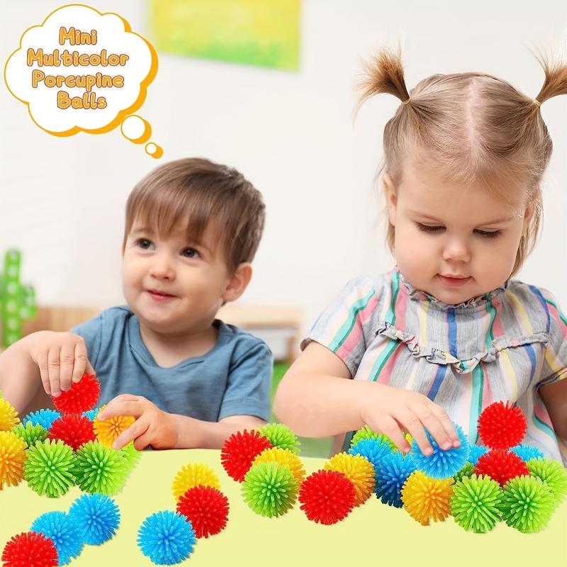 10Pcs Sensory Spiky Hedge Balls - Vibrant Colors & Calming Fidget Toys