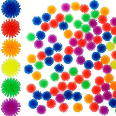 10Pcs Sensory Spiky Hedge Balls - Vibrant Colors & Calming Fidget Toys