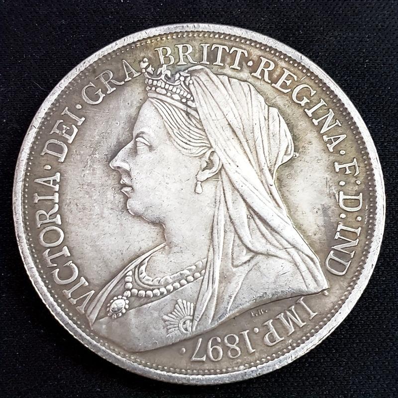 1897 Skeleton Coin Challenge Coin Copy Coin Copper Silvery Plated