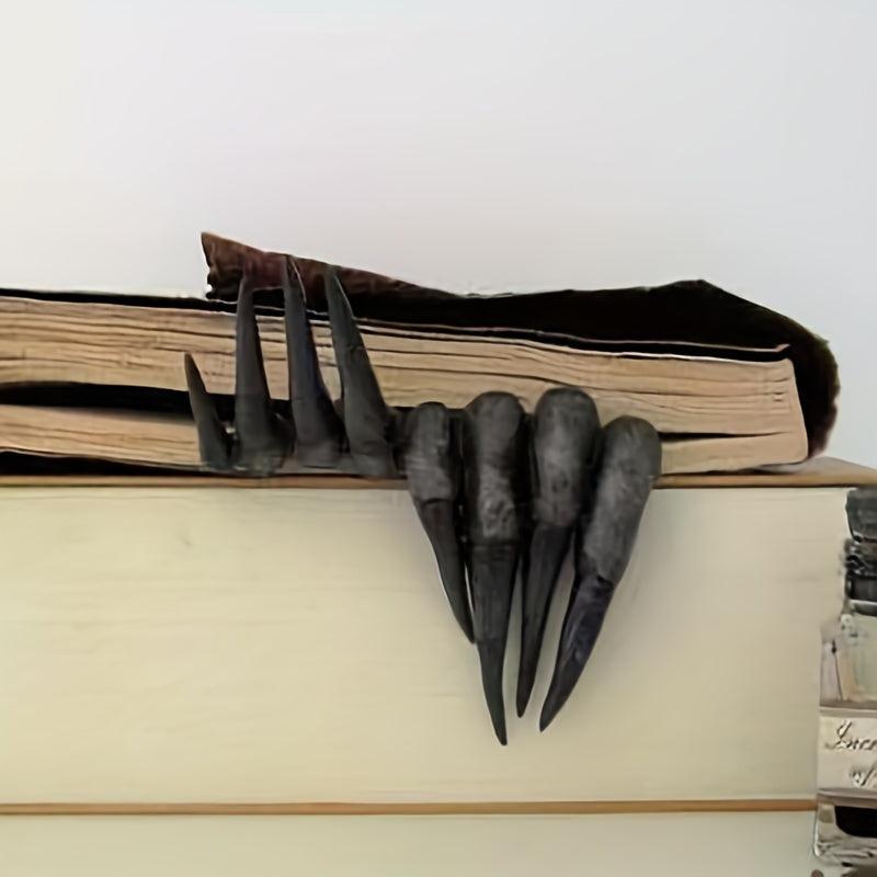 Scary Demon Hand Bookmark Latex Material Halloween Devil Hand Bookmark