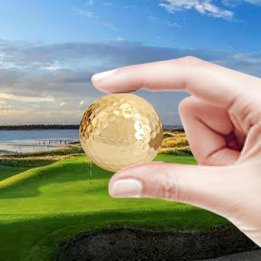 Portable Double Layer Plated Ball Accessory for Improved Golf Game