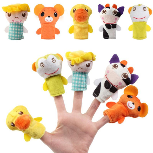 Animal Farm Hand Puppets Set Plush Toy for Kids