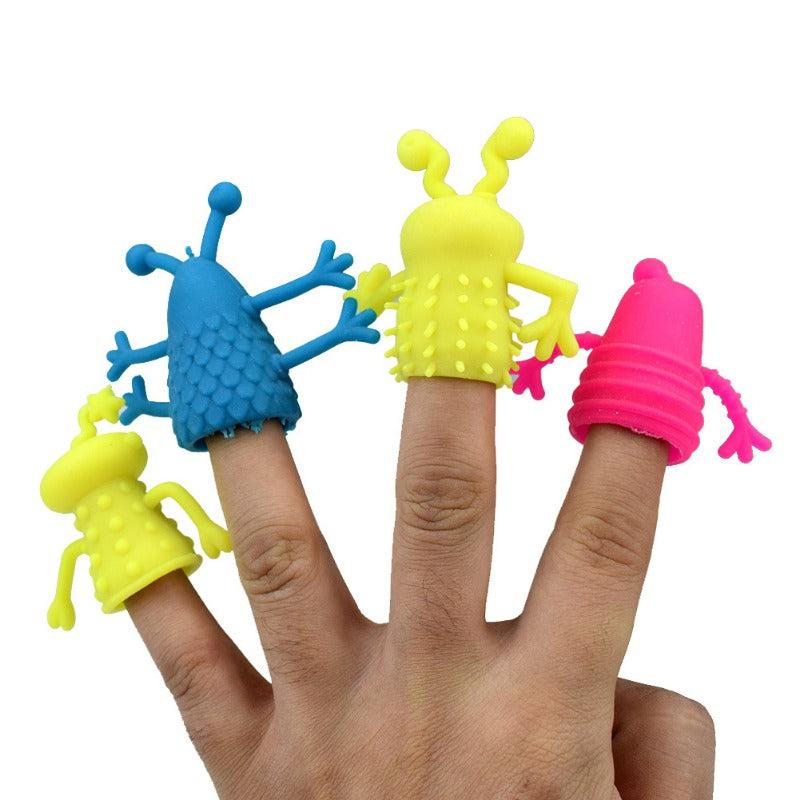 Novel TPR Plastic Finger Puppet Toy Storytelling Props