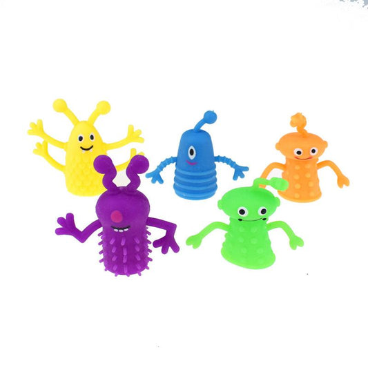 Novel TPR Plastic Finger Puppet Toy Storytelling Props