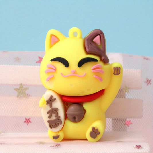Four Colors Lucky Cat Female Keychain Pendant Bag Pendant