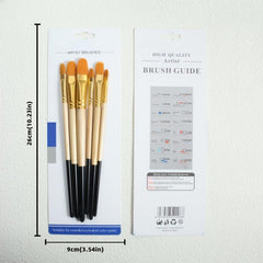 Yellow Painting Brush Acrylic Professional Beginner Student Brush