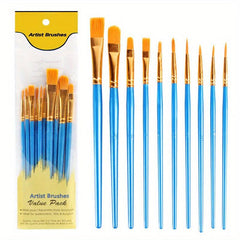 10pcs Painting Pen Watercolor Water Powder Brush Set