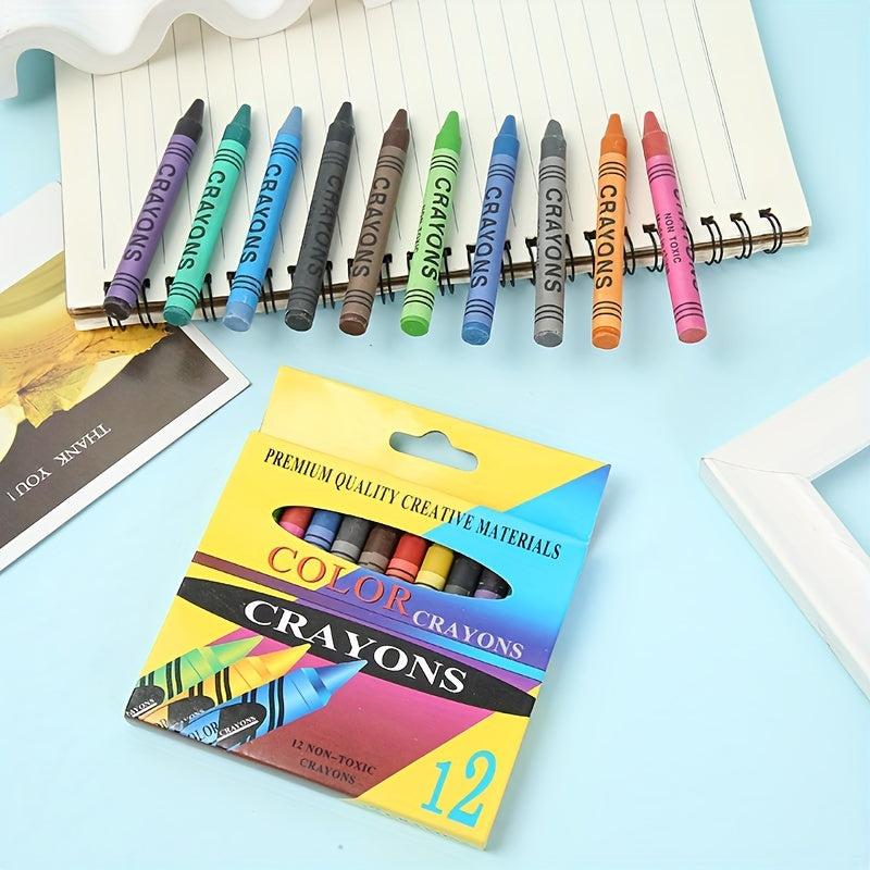 Student Crayon Painting Stick Boxed DIY Hand-painted Graffiti Art