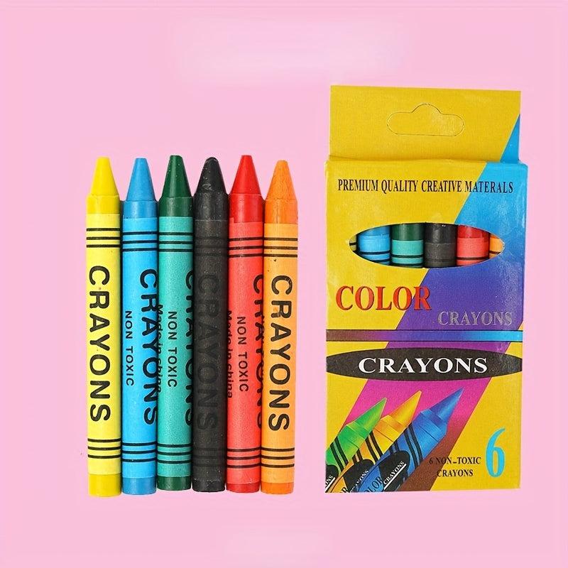 Student Crayon Painting Stick Boxed DIY Hand-painted Graffiti Art