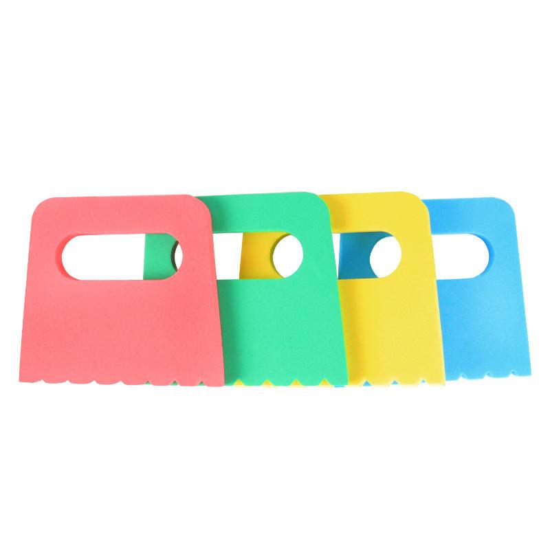 4pcs Sponge Scraper Set for Kids Art Painting