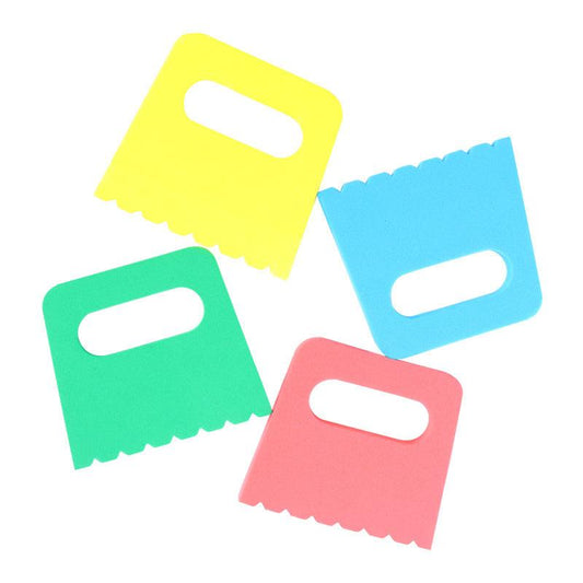 4pcs Sponge Scraper Set for Kids Art Painting