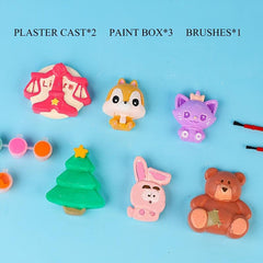 Painted Plaster Dolls DIY Coloring Graffiti Toys Set