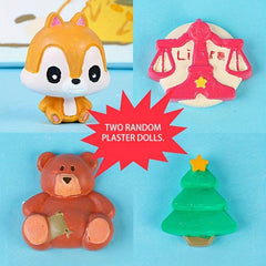 Painted Plaster Dolls DIY Coloring Graffiti Toys Set