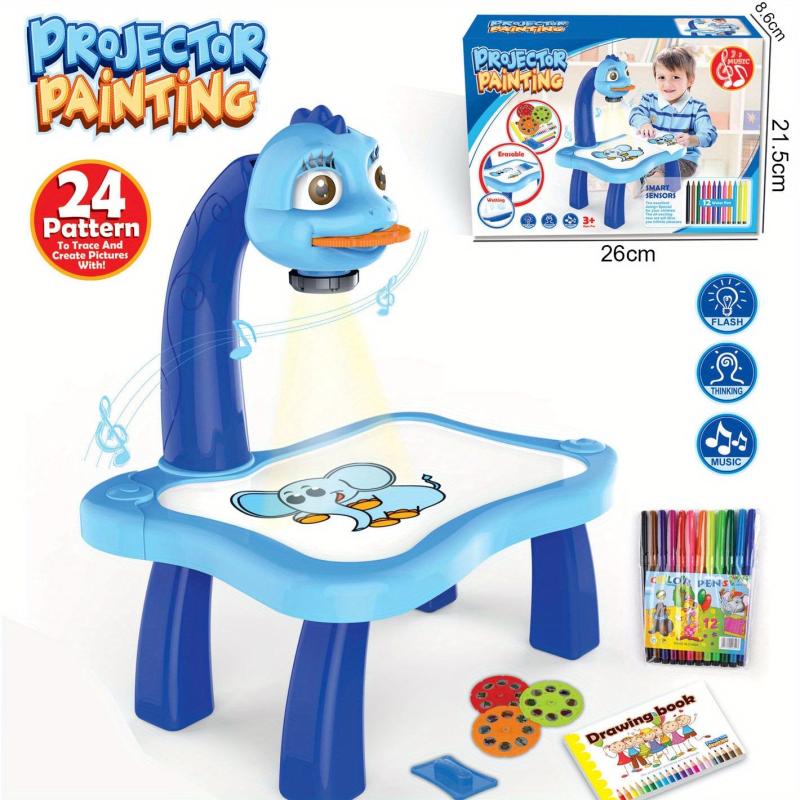 Kids Painting Projection Writing Board Toy with Light and Music