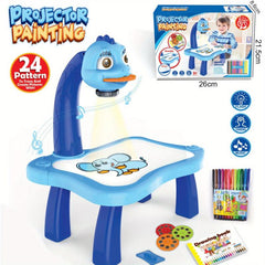 Kids Painting Projection Writing Board Toy with Light and Music