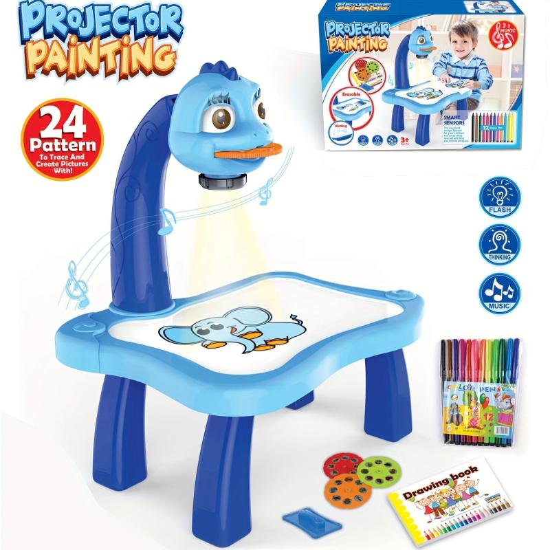 Kids Painting Projection Writing Board Toy with Light and Music