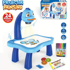 Kids Painting Projection Writing Board Toy with Light and Music