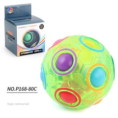 Rainbow Puzzle Ball Fidget Toy Stress Relief Mixed Magic Ball Toy