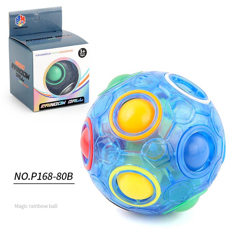 Rainbow Puzzle Ball Fidget Toy Stress Relief Mixed Magic Ball Toy