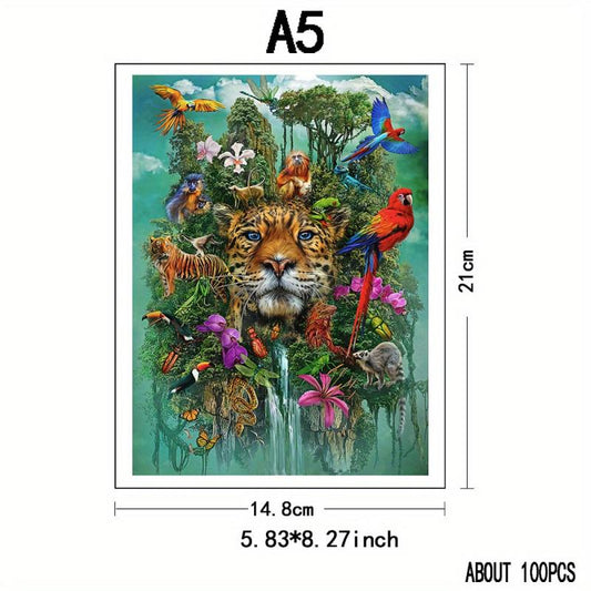 Animal World Wooden Puzzle Unique Irregular Animal Shaped Jigsaw Puzzles