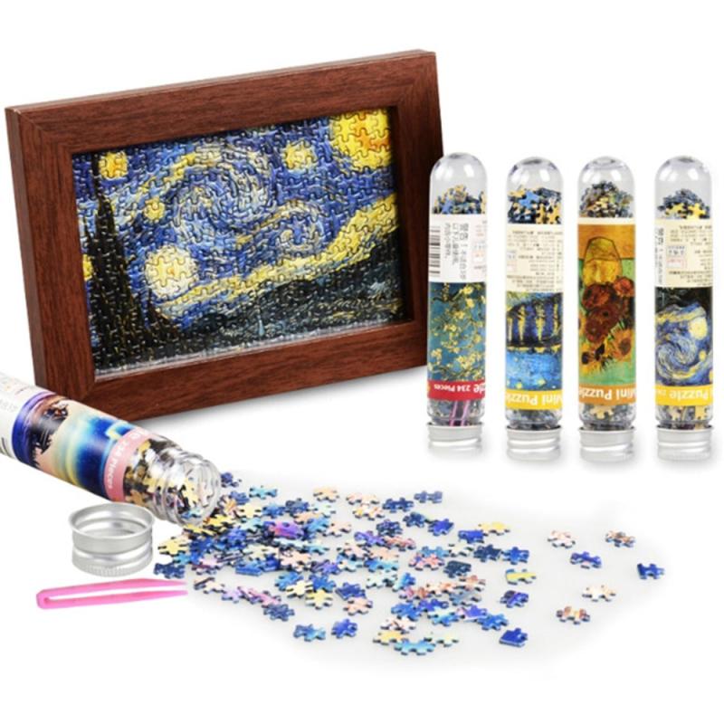 Landscape Puzzle Game Test Tube Packaging Educational Toys