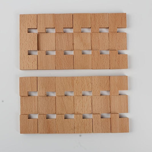 Wooden Kongming Lock Puzzle for Office and Kids
