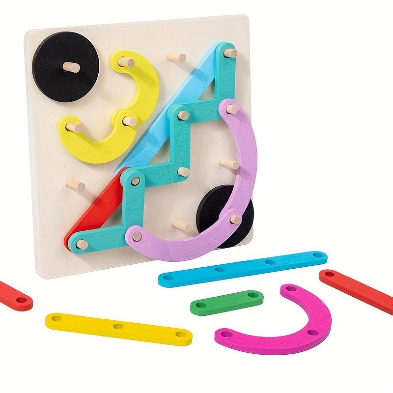 Wooden Letter Number Shape Sorting Activity for Kids