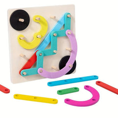 Wooden Letter Number Shape Sorting Activity for Kids