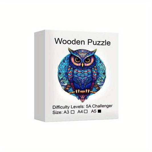 Owl Alien Wooden Puzzle Game Gift For Family