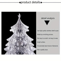 3D Christmas Tree Metal Jigsaw Puzzle Model