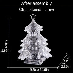 3D Christmas Tree Metal Jigsaw Puzzle Model