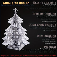 3D Christmas Tree Metal Jigsaw Puzzle Model
