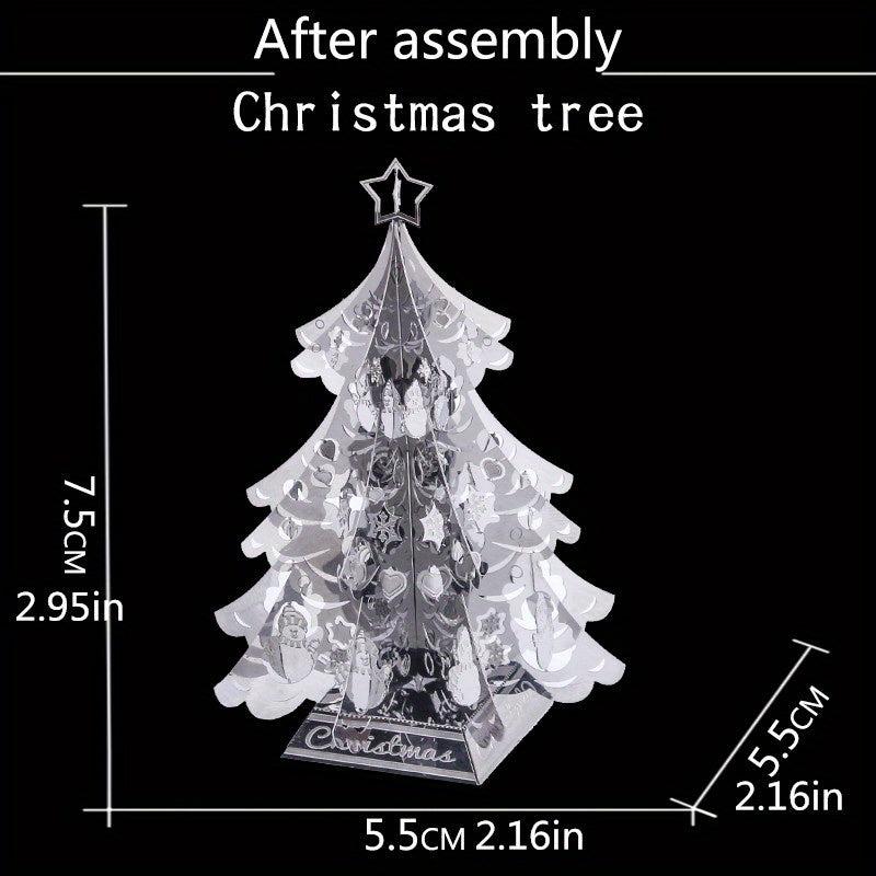 3D Christmas Tree Metal Jigsaw Puzzle Model