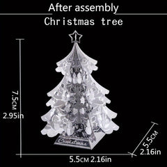3D Christmas Tree Metal Jigsaw Puzzle Model