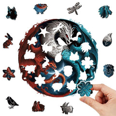 Dragon Wooden Puzzle Animal Puzzle Educational Toy For Adults