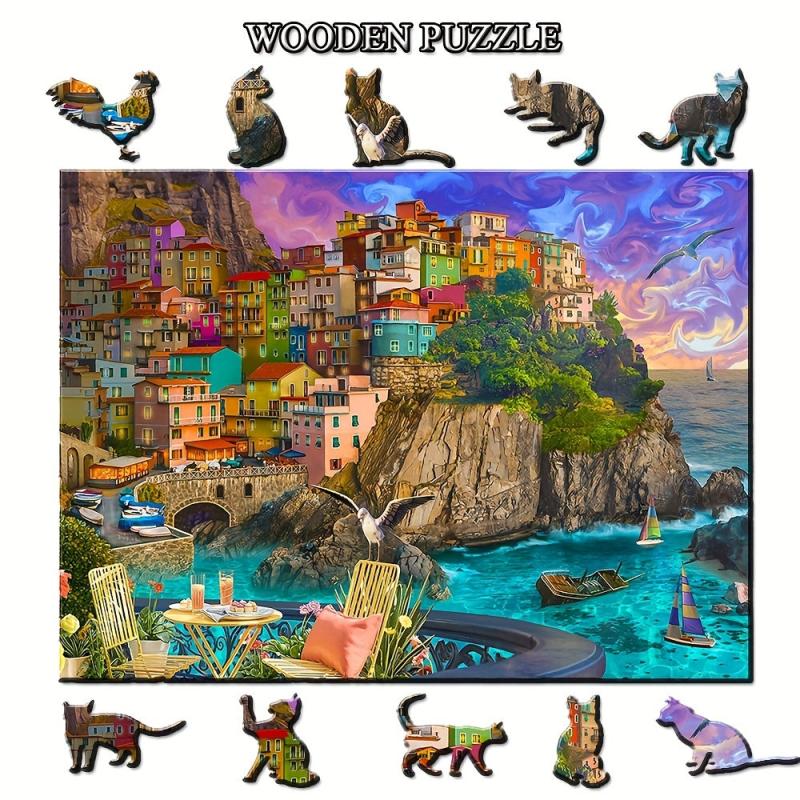 Creative Animal Shaped Wooden Puzzles - Unique Gift for Teens & Adults