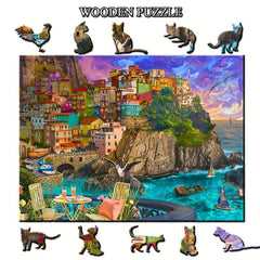 Creative Animal Shaped Wooden Puzzles - Unique Gift for Teens & Adults
