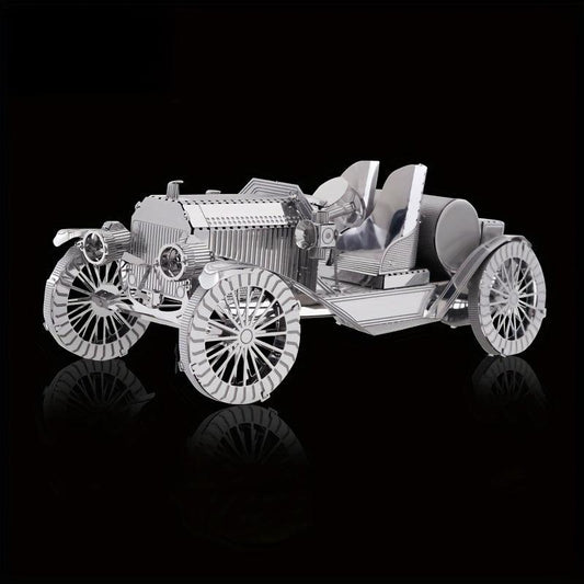 Educational Metal 3D Puzzle DIY Antique Cars Panel Assembly