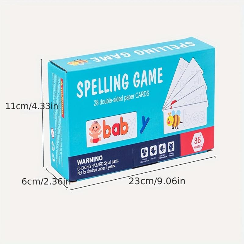 Wooden Puzzle Cards: 56 Word Puzzles for Children