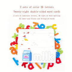 Wooden Puzzle Cards: 56 Word Puzzles for Children