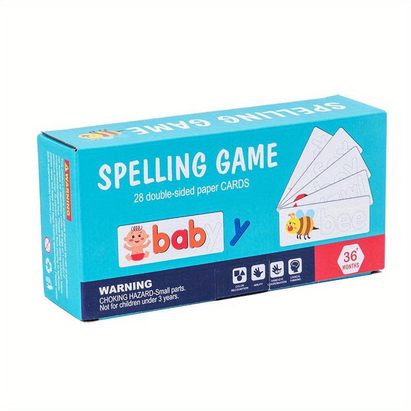 Wooden Puzzle Cards: 56 Word Puzzles for Children